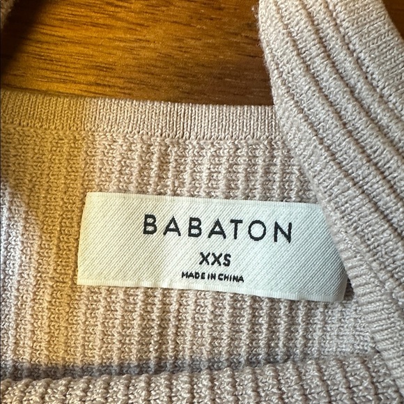 Aritzia Babaton sculpt Knit long Tank Top women’s XXS beige - Picture 4 of 5